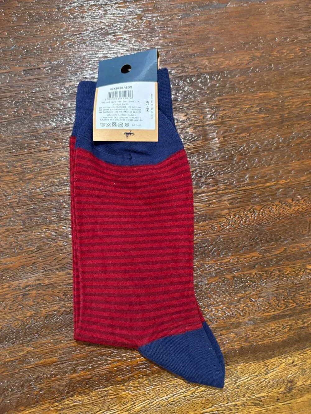 Charles Tyrwhitt Red Navy The Lions Men's Dress Socks sz M 6-10 NWT NEW